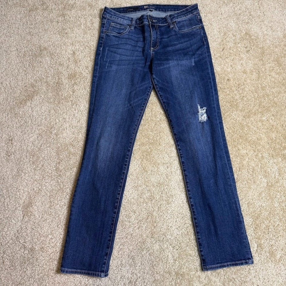 Kut From The Kloth‎ Women's Jeans Size 6 Blue Denim Boyfriend Distressed 30x30